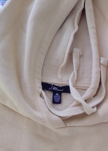 Kadın Kahverengi Kapüşonlu Sweatshirt - Görsel 5