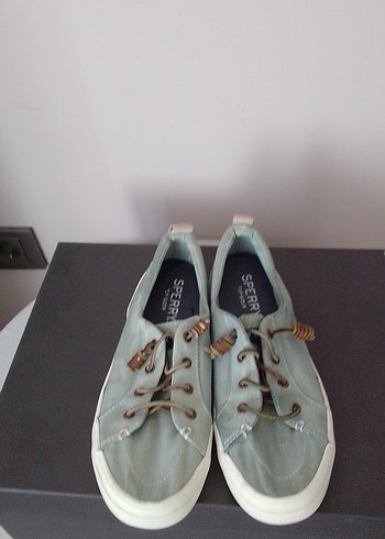 Mavi Denim Düğmeli Kadın Günlük Spor Ayakkabı - Görsel 4