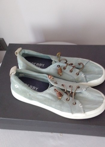 Mavi Denim Düğmeli Kadın Günlük Spor Ayakkabı - Görsel 9