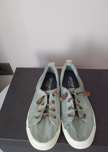 Mavi Denim Düğmeli Kadın Günlük Spor Ayakkabı - Görsel 5