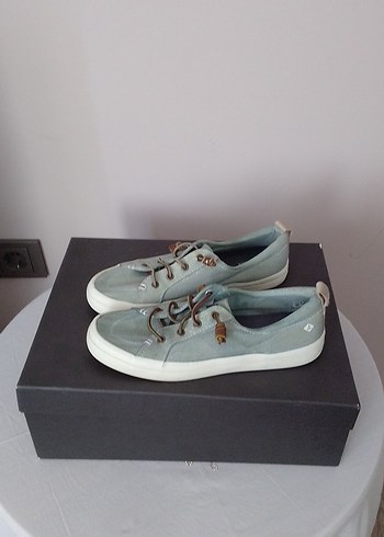 Mavi Denim Düğmeli Kadın Günlük Spor Ayakkabı - Görsel 2