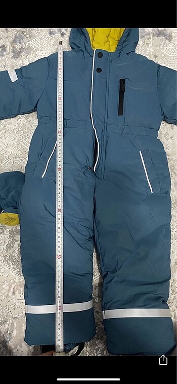 18-24 Ay Beden mavi Renk Zara çocuk kar montu