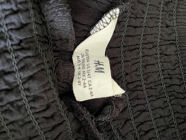 4 Yaş Beden H&M Etek 2-4 Yaş