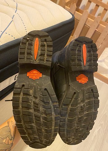 Siyah Erkek Harley Davidson Bot - Görsel 6