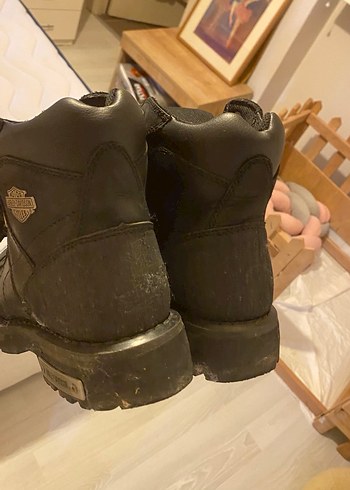 Siyah Erkek Harley Davidson Bot - Görsel 7