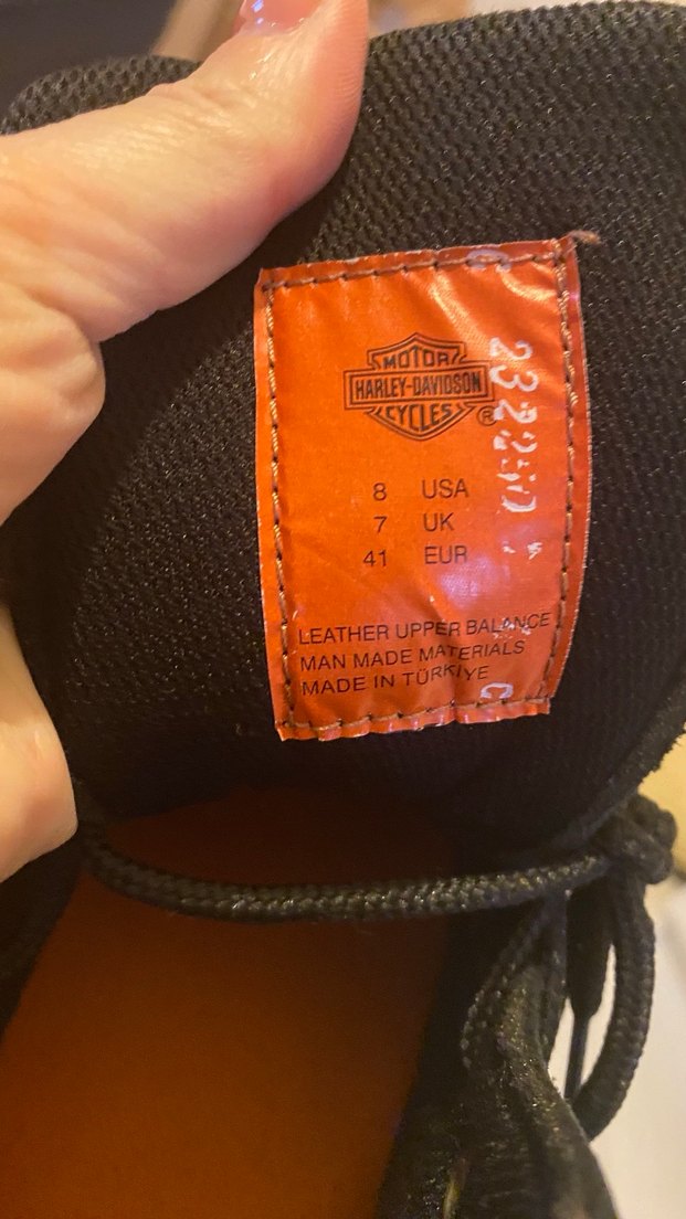Siyah Erkek Harley Davidson Bot - Görsel 4