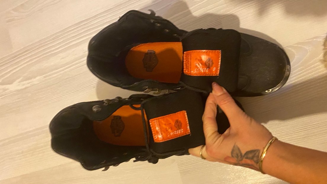 Siyah Erkek Harley Davidson Bot - Görsel 3