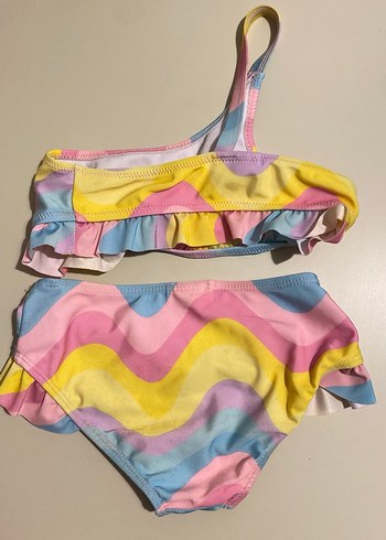 Kız Çocuk Renkli Bikini Takımı - Görsel 3