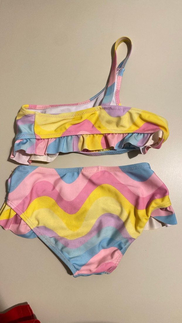 Kız Çocuk Renkli Bikini Takımı - Görsel 3