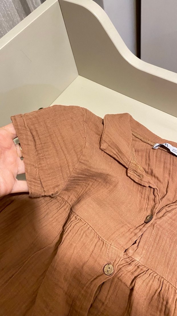 Zara müslin elbise - Görsel 2