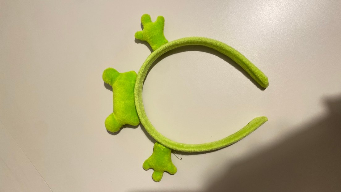 Yeşil Kurbağa Desenli Çocuk taç - Görsel 2