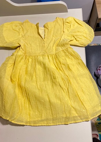 Kız Çocuk Sarı Elbise - Görsel 4