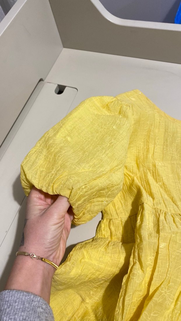 Kız Çocuk Sarı Elbise - Görsel 3