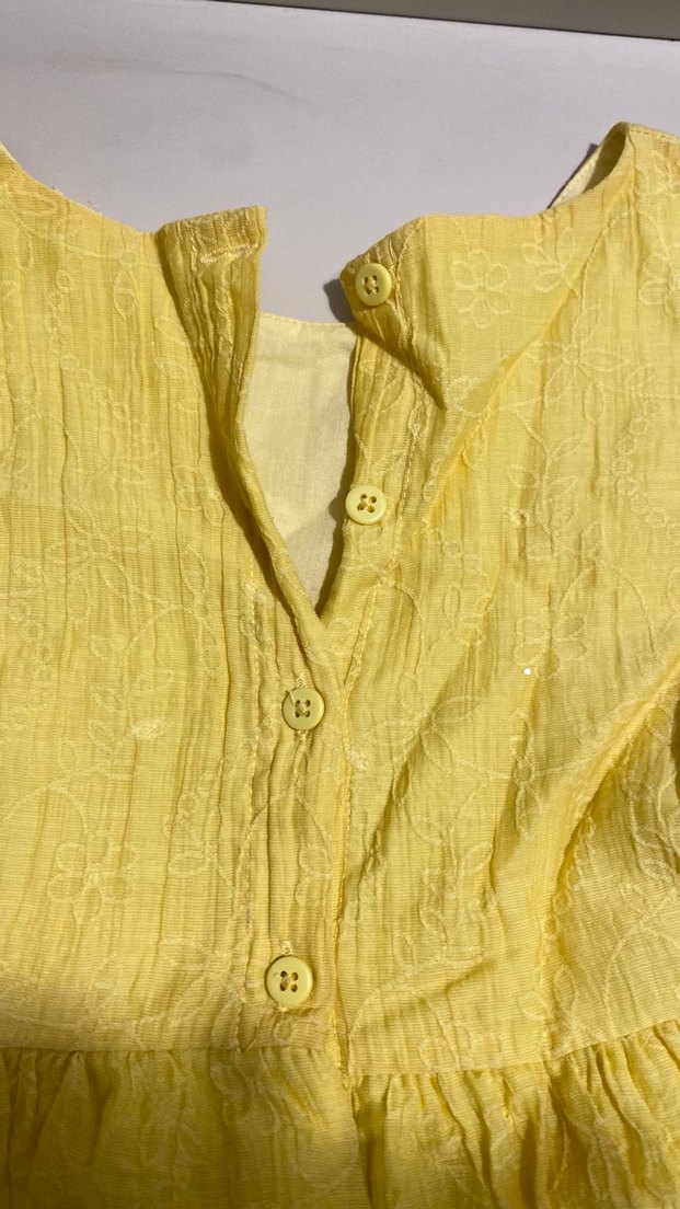 Kız Çocuk Sarı Elbise - Görsel 5