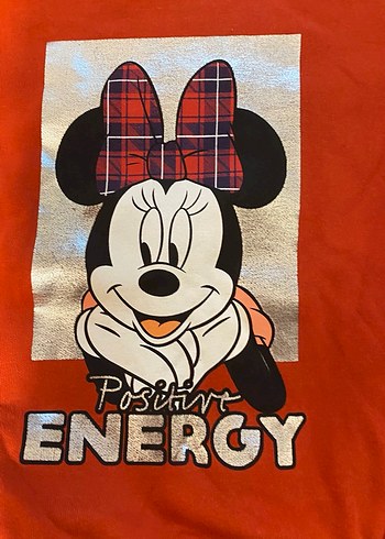 Kız Çocuk Uzun Kollu Kırmızı Sweatshirt - Görsel 2