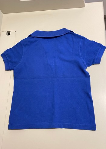 Mavi Kısa Kollu Polo Tişört - Görsel 3