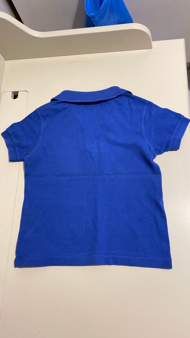 Mavi Kısa Kollu Polo Tişört - Görsel 3