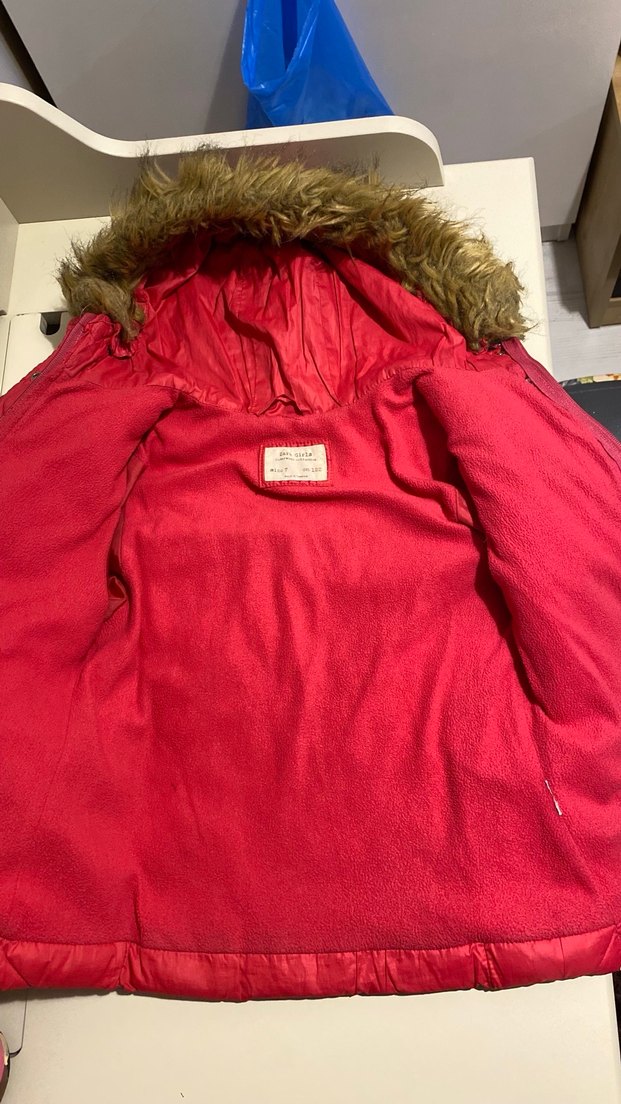 Kürklü Kapüşonlu şişme Mont - Görsel 4