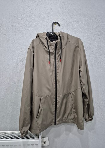 Bej Erkek Fermuarlı Spor Ceket - Görsel 2