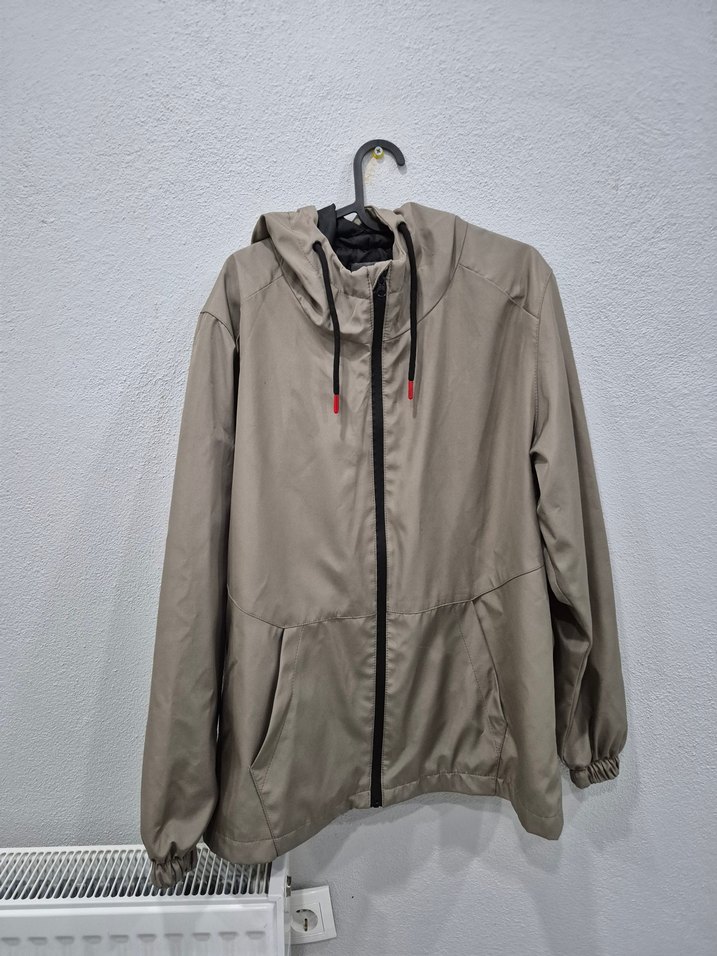 Bej Erkek Fermuarlı Spor Ceket - Görsel 2