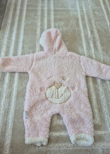 Bebek Tulum Pembe Kürklü Nakışlı - Görsel 2