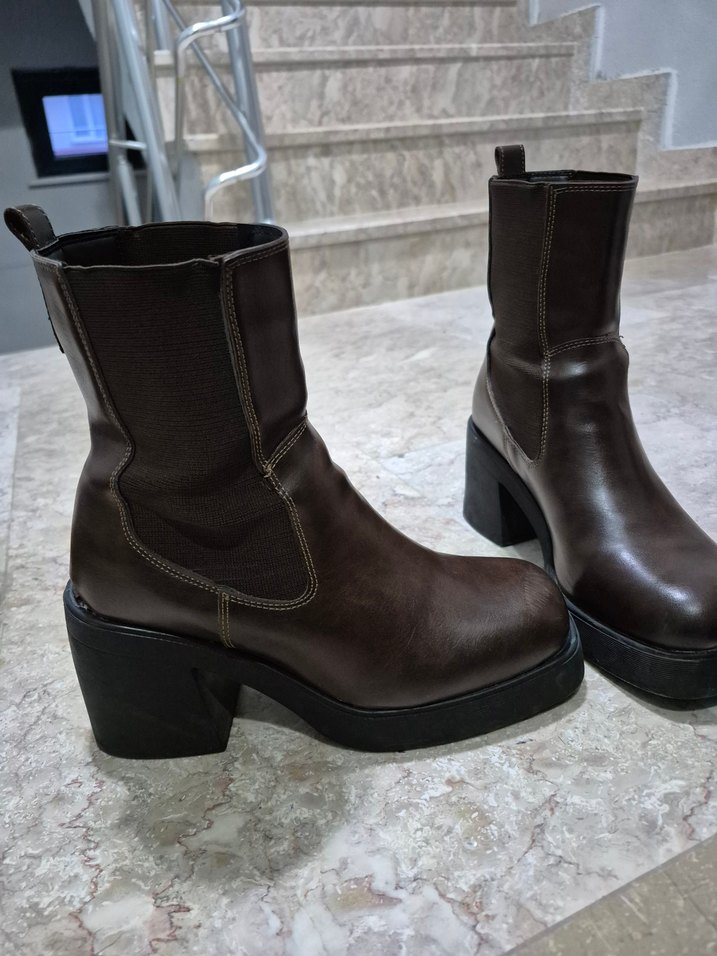 Boyner Kahverengi Kadın Topuklu Bot - Görsel 4