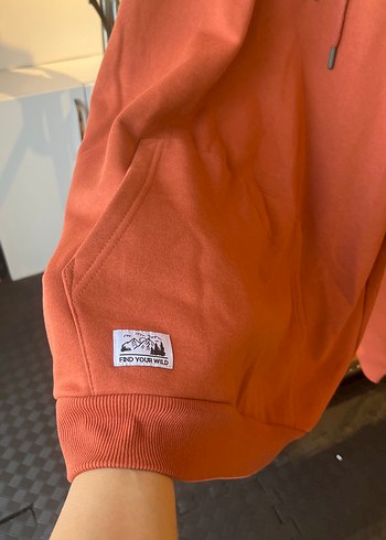 Kinetix Kiremit Kapüşonlu Oversize Sweatshirt