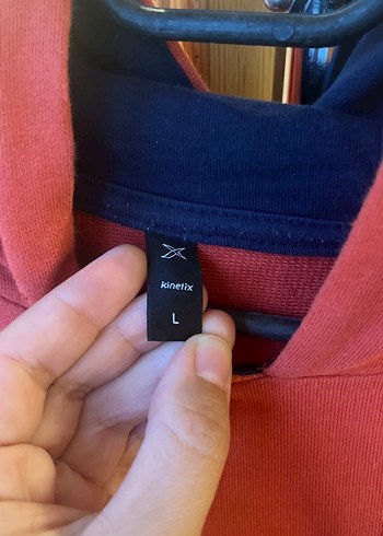 Kinetix Kiremit Kapüşonlu Rahat Kesim Sweatshirt