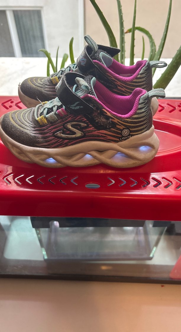 Kız Çocuk Çok Renkli Spor Ayakkabı Velcro - Görsel 2