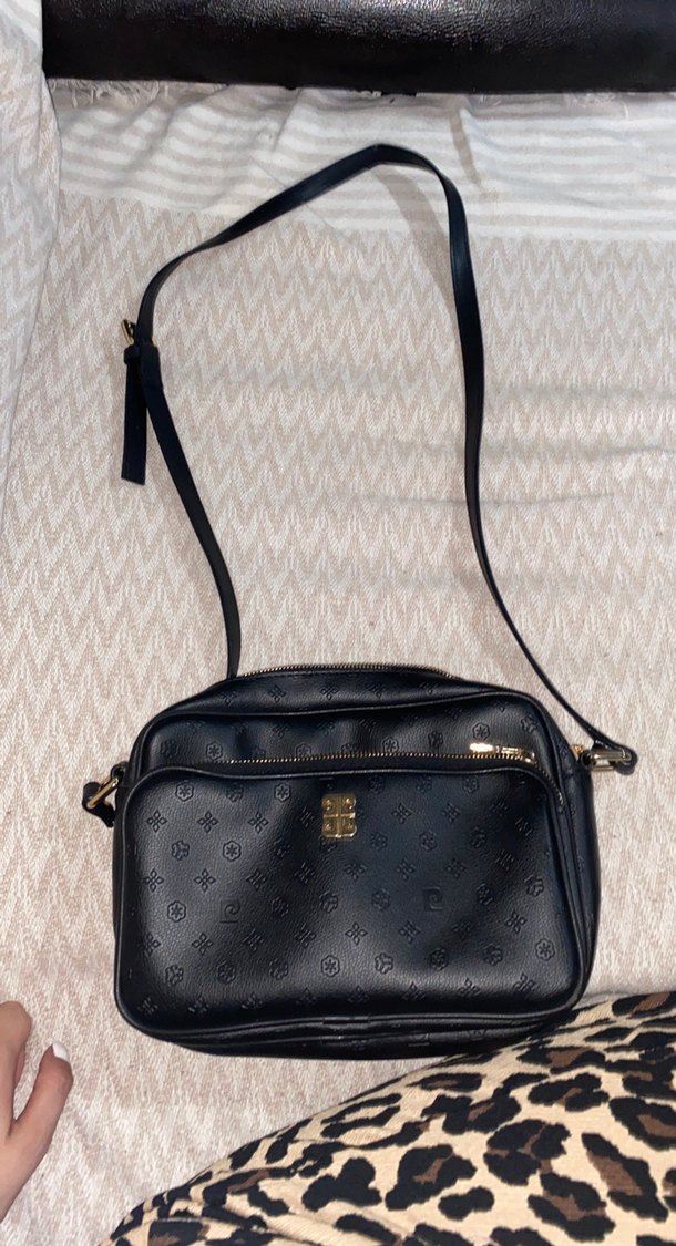 Siyah Deri Kadın Çapraz Çanta - Görsel 5