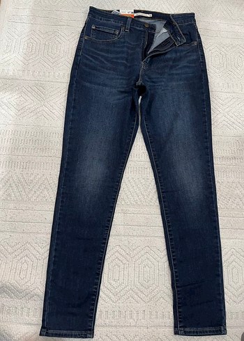 30 Beden lacivert Renk Levis Kadın Lacivert Denim Regular Fit Pantolon