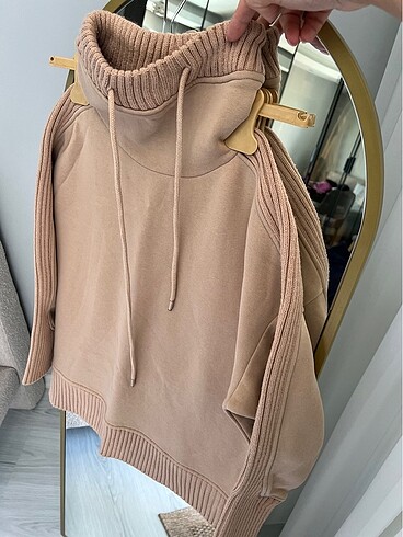 Çift şardonlu sweatshirt