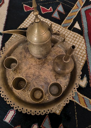 Altın Tonlu Geleneksel Çaydanlık Seti