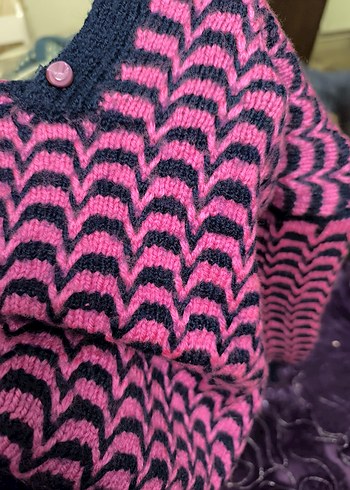 Siyah Örgü Triko Kazak - Görsel 2