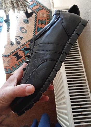 Siyah Erkek Street Style Bağcıklı Ayakkabı - Görsel 2