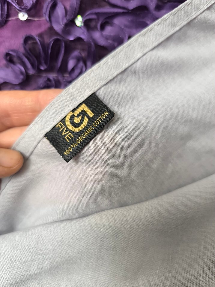 Bohem Gri Kadın Pliseli Şal - Görsel 2