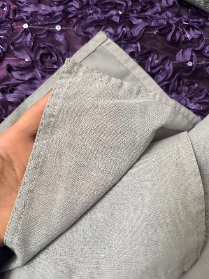 Bohem Gri Kadın Pliseli Şal - Görsel 3