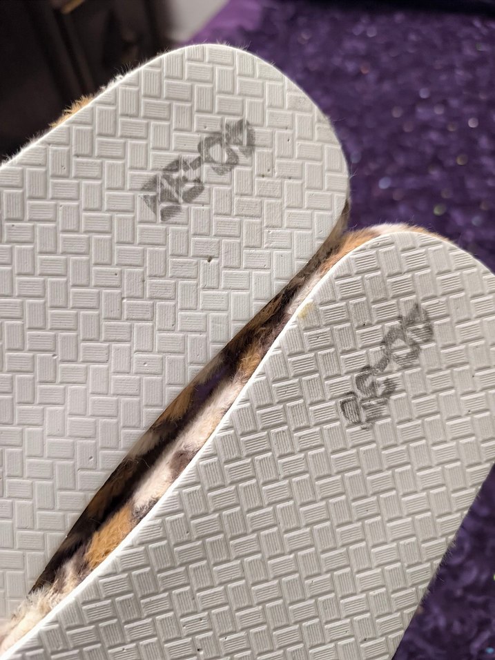 Kadın Leopar Desenli Kürklü Terlik - Görsel 2