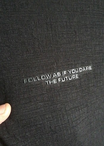 Siyah Keten Erkek Tişört Loose Fit - Görsel 3