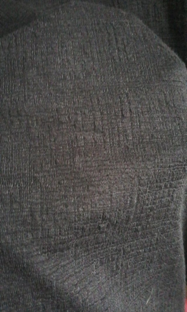 Siyah Keten Erkek Tişört Loose Fit - Görsel 5