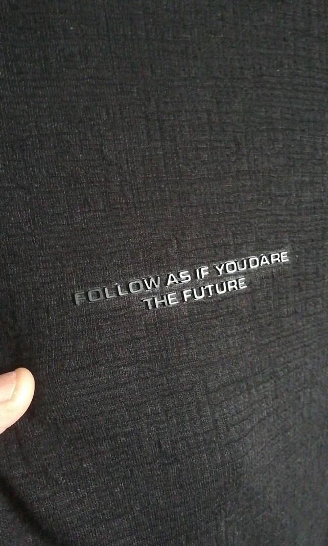 Siyah Keten Erkek Tişört Loose Fit - Görsel 3