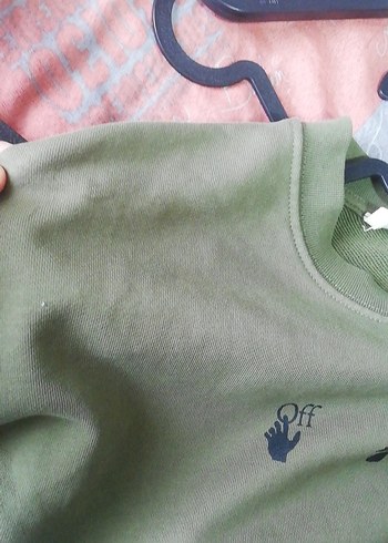 Erkek Haki Sweatshirt Uzun Kollu Rahat Kesim - Görsel 5