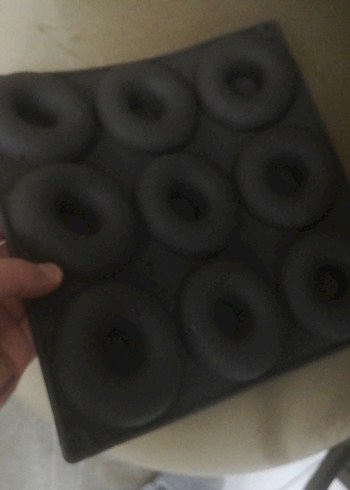 Siyah 9'lu Donut Kek Kalıbı - Görsel 2