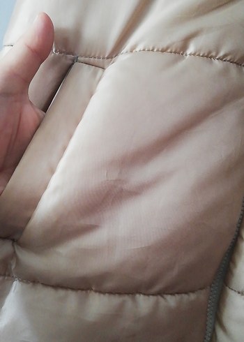 Zara Bej Kürklü Kadın Midi Yelek