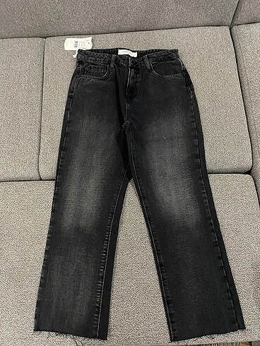 Stradivarius siyah mom jean