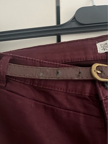 40 Beden bordo Renk Pull&Bear bordo pantolon