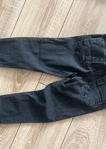 Gri Kadın Kemerli Normal Boy Jean - Görsel 2