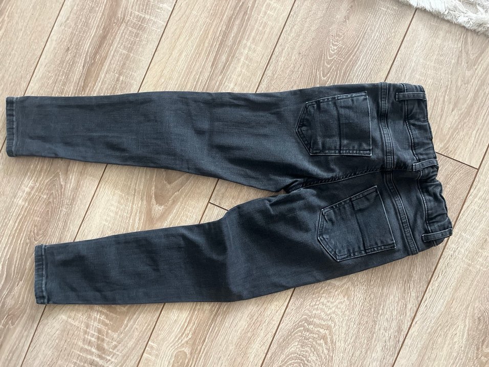 Gri Kadın Kemerli Normal Boy Jean - Görsel 2