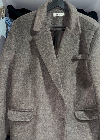 Kahverengi Kadın Midi Blazer Ceket - Görsel 4