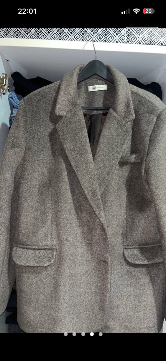 Kahverengi Kadın Midi Blazer Ceket - Görsel 4